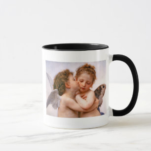 Angels First Kiss, Bouguereau Fine Art Tasse