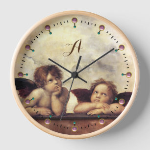 ANGELS / Flügeldrachen ,Wolken Raffaello Sanzio Uhr
