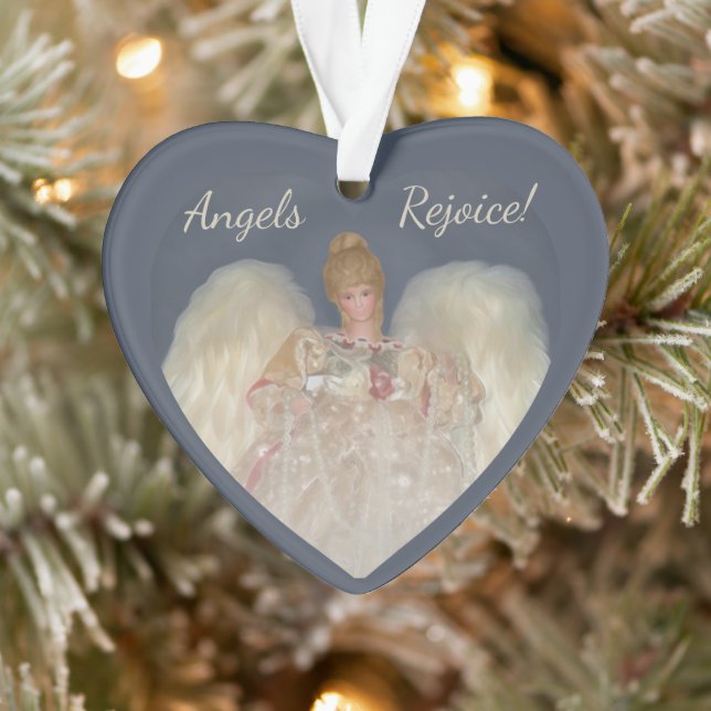 Angels Freude Traditioneller Blue Holiday Ornament (Baum)