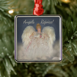 Angels Freude Traditionelles Blue Holiday Ornament