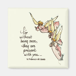 Angels From Clouds with Sprichwort of Comfort for  Magnet