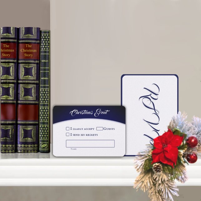 Angels From the Realms of Glory Response Card RSVP Karte (Von Creator hochgeladen)