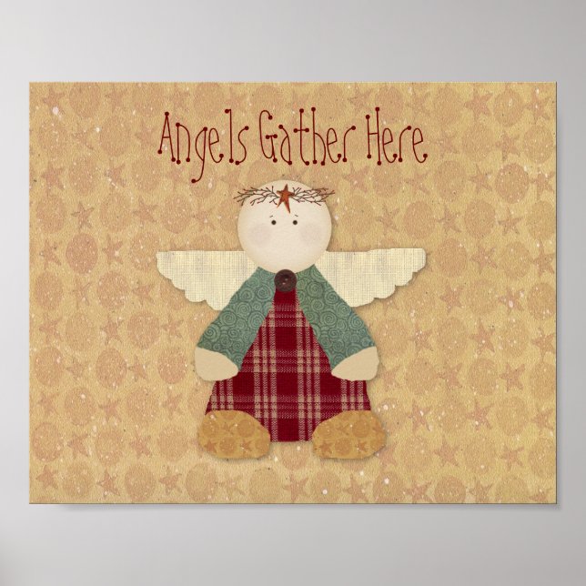 Angels Gather Here Print Poster (Vorne)