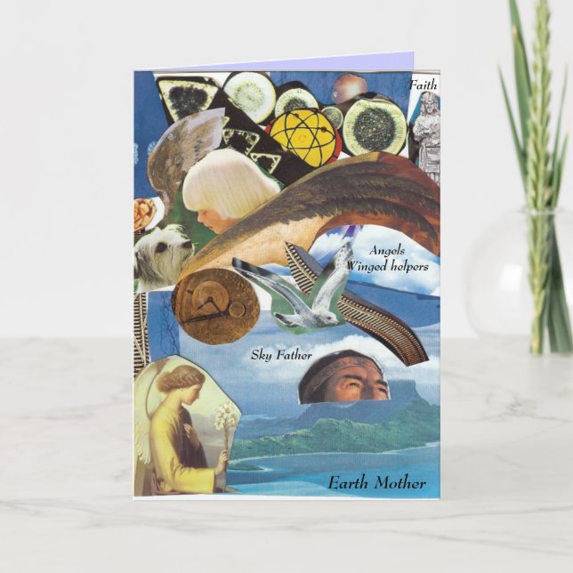 Angels Guides Soul Path Collage Card Karte (Vorderseite)