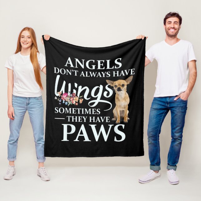 Angels haben nicht immer Flügel Chihuahua Lover Fleecedecke (Beispiel)