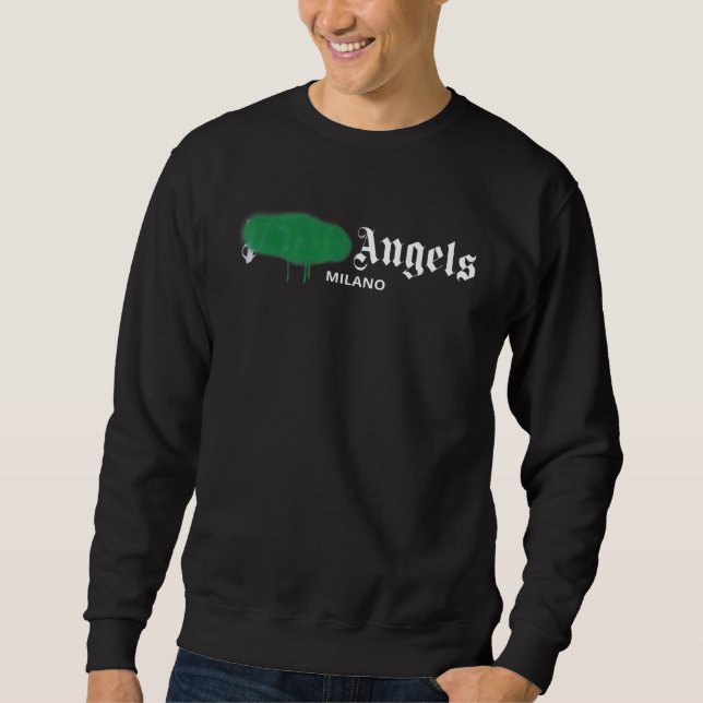 Angels, Hübsche Engel Gelbe Spray Sweatshirt (Vorderseite)
