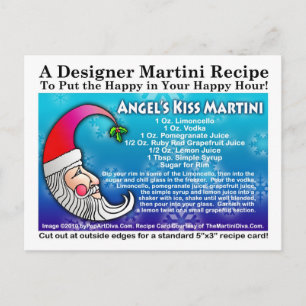 Angel's Kiss Weihnachts-Martini Rezept Postkarte