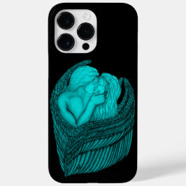 Angels Kissing , Schwarz-Grün-Design Case-Mate iPhone 14 Pro Max Hülle