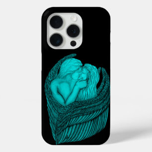 Angels Kissing , Schwarz-Grün-Design Case-Mate iPhone Hülle