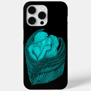 Angels Kissing , Schwarz-Grün-Design Case-Mate iPhone Hülle