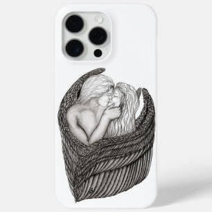 Angels Kissing , Schwarz-Weiß-Design Case-Mate iPhone Hülle