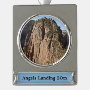 Angels Landing im Zion-Nationalpark Banner-Ornament Silber