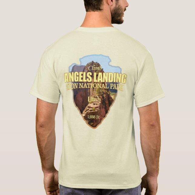 Angels Landing (Pfeilspitzen) T-Shirt (Rückseite)