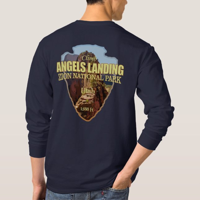 Angels Landing (Pfeilspitzen) T-Shirt (Rückseite)