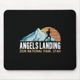 Angels Landing Wanderweg Vintage Zion National Mousepad