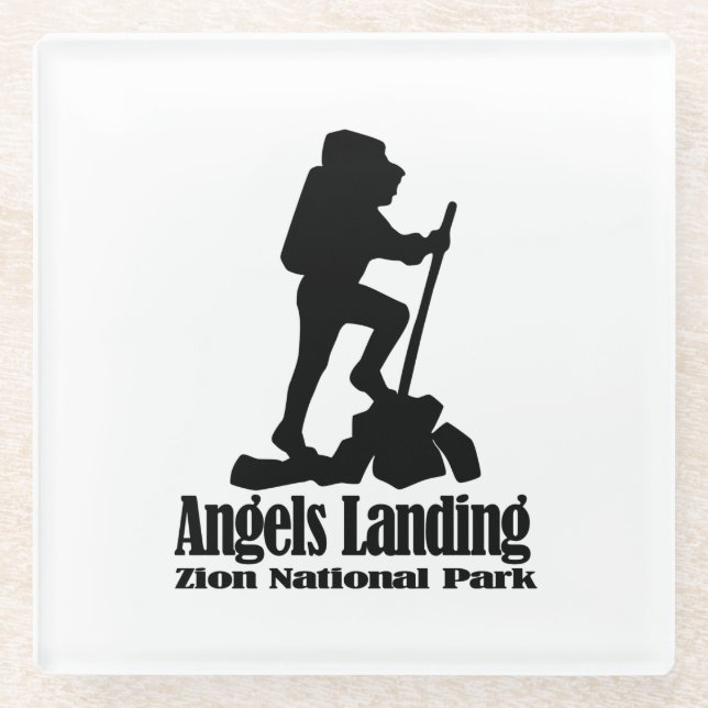 Angels Landing - Zion National Park Glasuntersetzer (Vorderseite)