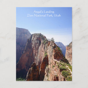 Angel's Landing Zion National Park, Utah Postcard Postkarte