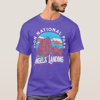 Angels Landing Zion Nationalpark Vintage 80er Jahr T-Shirt