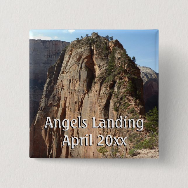 Angels Landung im Zion Nationalpark Button (Vorderseite)
