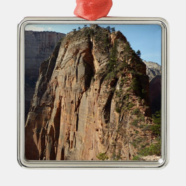 Angels Landung im Zion Nationalpark Silbernes Ornament (Vorne)