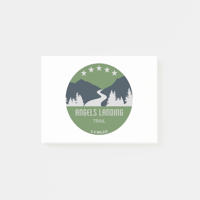 Angels Landweg Zion Nationalpark Post-it Klebezettel (Vorderseite)