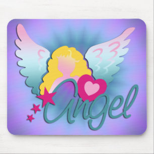 Angels Liebe violetter Schimmer Mousepad