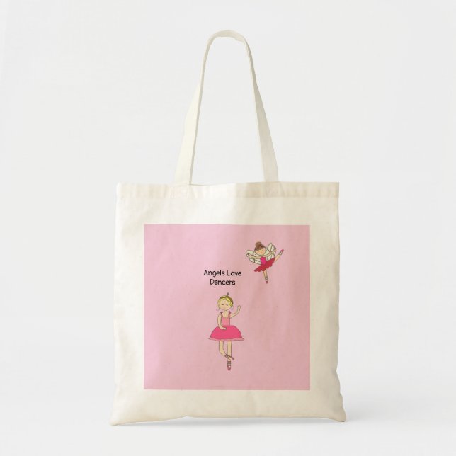 Angels Love Dancers Tote Bag Tragetasche (Vorne)