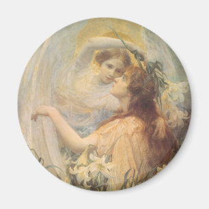 Angel's Message von George Swstatt, Vintag Art Magnet