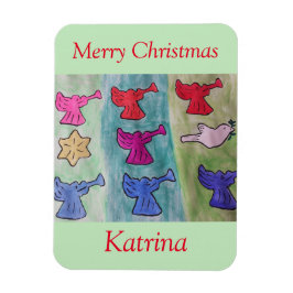 Angels mit Trompeten flexibel Magnet