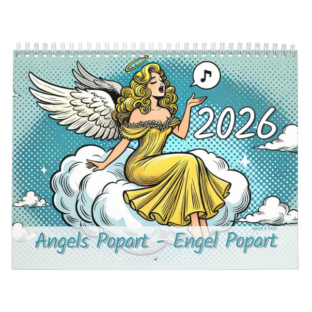 Angels Popart - Engel Popart 2026 Kalender (Titelbild)