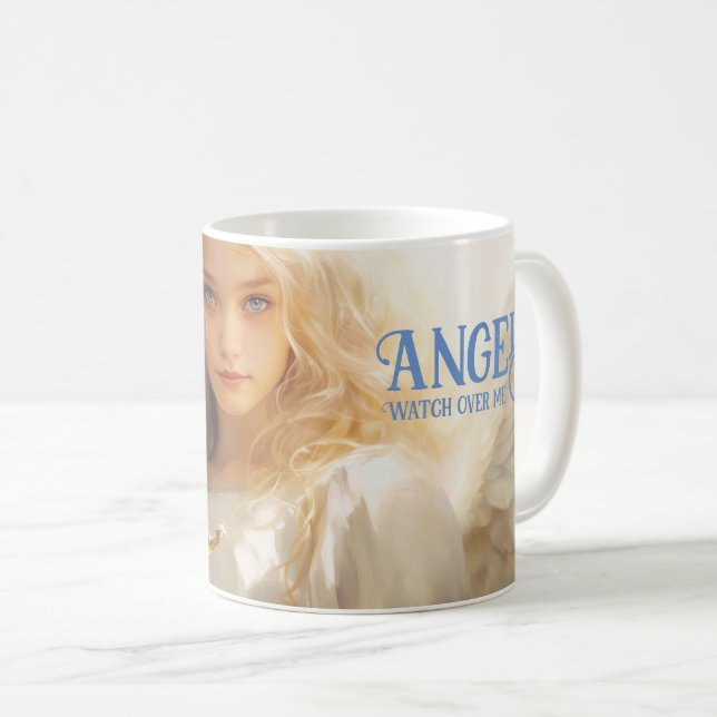 Angels schauen über mich Tasse (VorderseiteRechts)