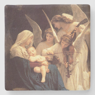 Angels Serenade Mary and Jesus Steinuntersetzer
