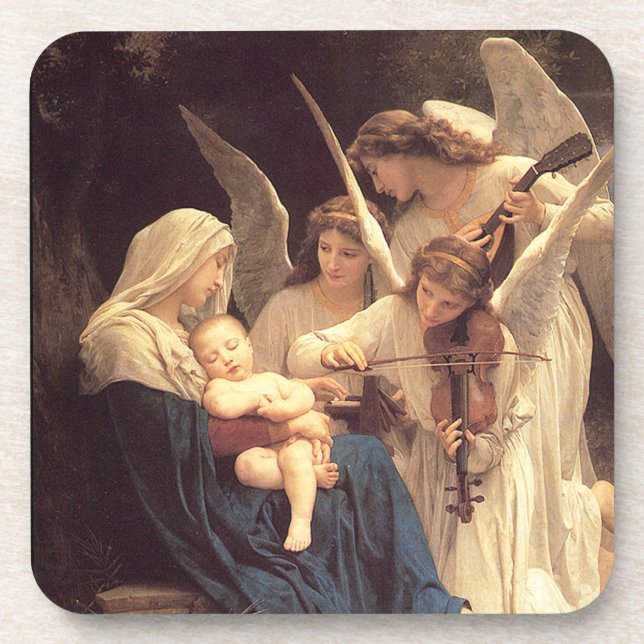 Angels Serenade Set von 6 Cork Untersetzer (Vorderseite)