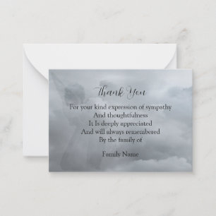 Angel's Shadow Danke Mitteilungskarte