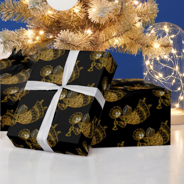 Angels sind überall in dieser Saison 2 Wrapping Pa Geschenkpapier (Feiertage)