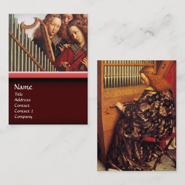 ANGELS SPIELEN MUSIK , Detail Visitenkarte (Vorne/Hinten)