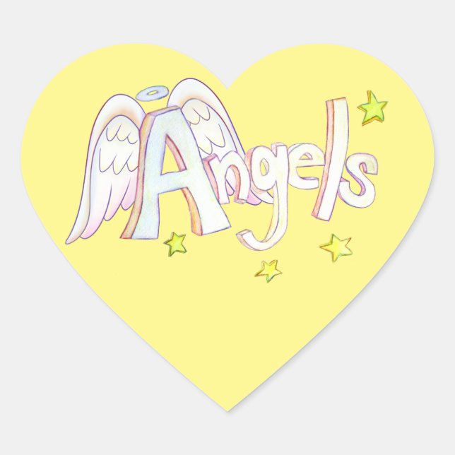 Angels Sticker für Inspirational Word-Sticker-Deca (Vorderseite)