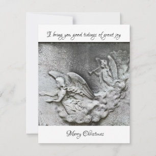 Angels Trumpets Joy Religious Christmas Card Feiertagskarte