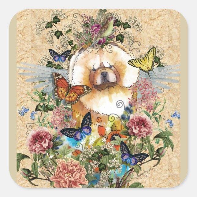 ANGELS UNTER US Chow Aufkleber 2 Größen (Vorderseite)