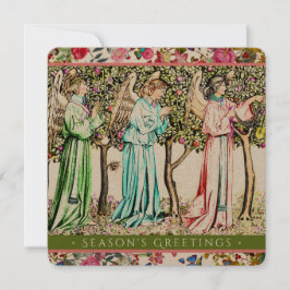 Angels Vintag Floral Remix Feiertagskarte
