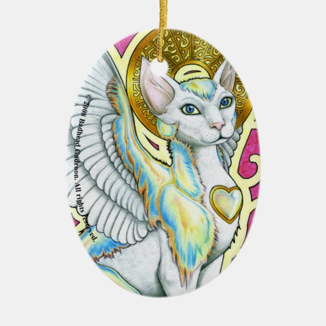 Angels Wandern auf 4 Paws Oval Ornament (Vorne)