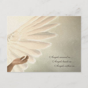Angels Wings Card - Design für benutzerdefinierte  Postkarte