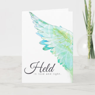 Angels With You Aqua Angel Wing – Held Love Light Karte