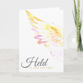 Angels With You - Yellow Wing – Held in Love Light Karte