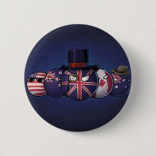 Angelsachse Countryballs Button