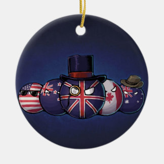 Angelsachse Countryballs Keramikornament
