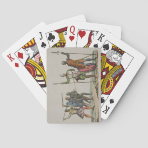 Angelsächsische Krieger, Platte 14 von "The Histor Spielkarten