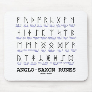 Angelsächsische Runen (Linguistik-Kryptografie) Mousepad