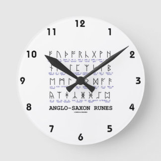 Angelsächsische Runen (Linguistik-Kryptographie) Runde Wanduhr