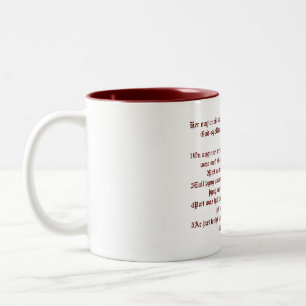 Angelsächsisches Evangelium von John 1 Zwei-Tonen Zweifarbige Tasse